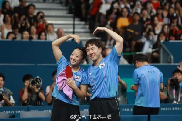 问鼎娱乐官网入口 奥运乒乓球混双韩国组合4-0摘铜 林钟勋免服兵役